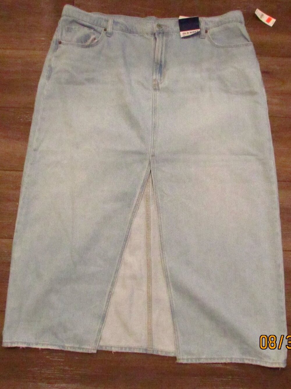 OLD NAVY DENIM MAXI SKIRT SIZE 18